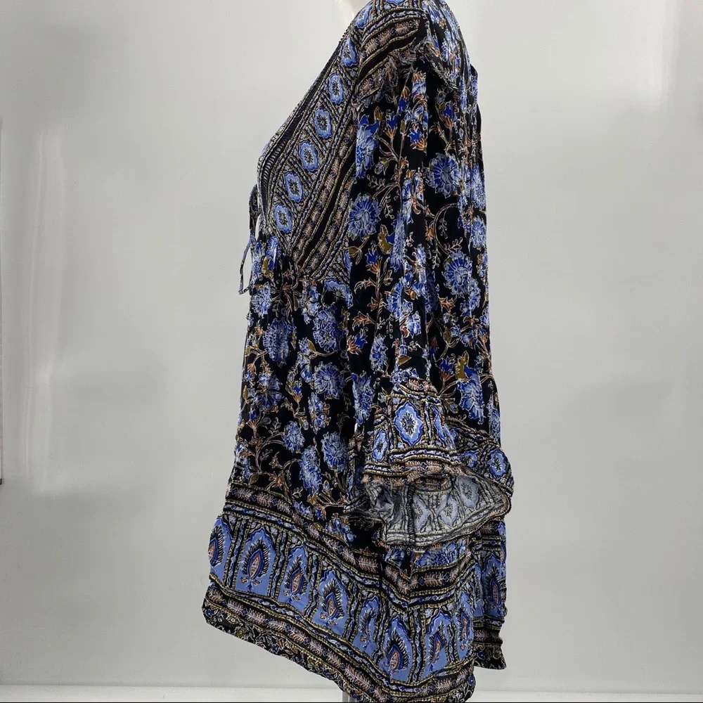 Free People NWT Moonlight Dance Printed Tunic Mini Dress Printed Size Medium New - Picture 3 of 8